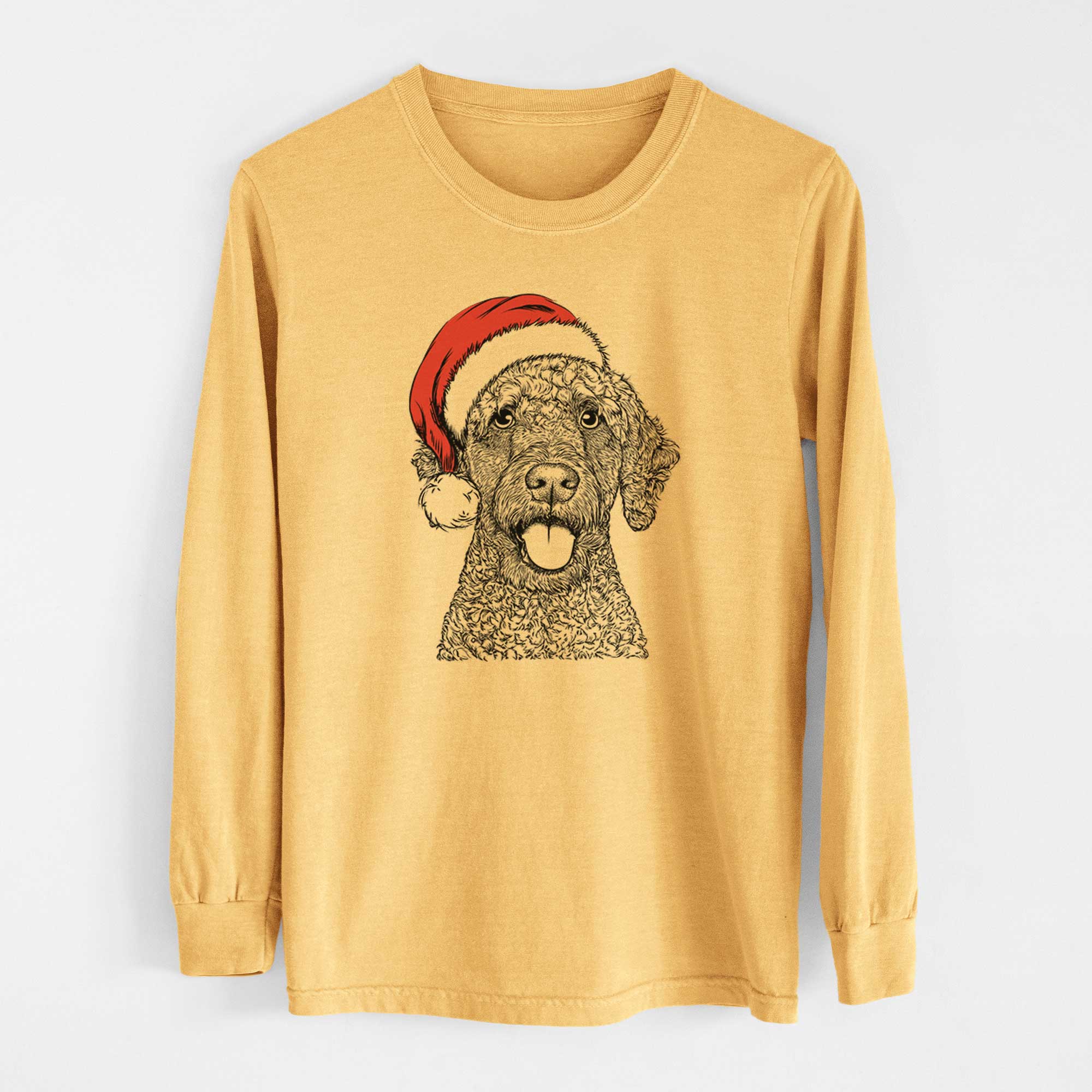 Santa Reina the Spanish Water Dog - Heavyweight 100% Cotton Long Sleeve