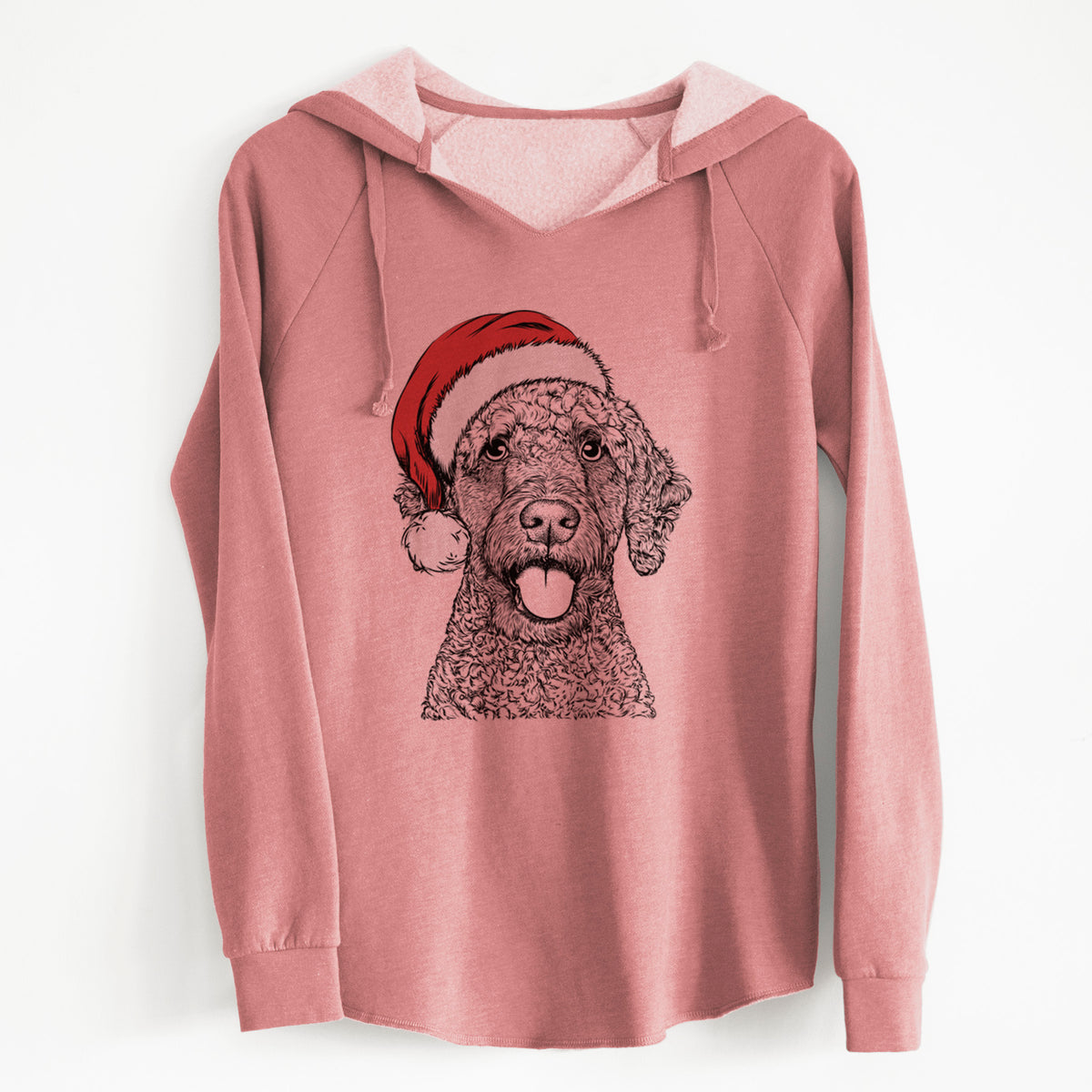 Santa Reina the Spanish Water Dog - Cali Wave Hooded Sweatshirt
