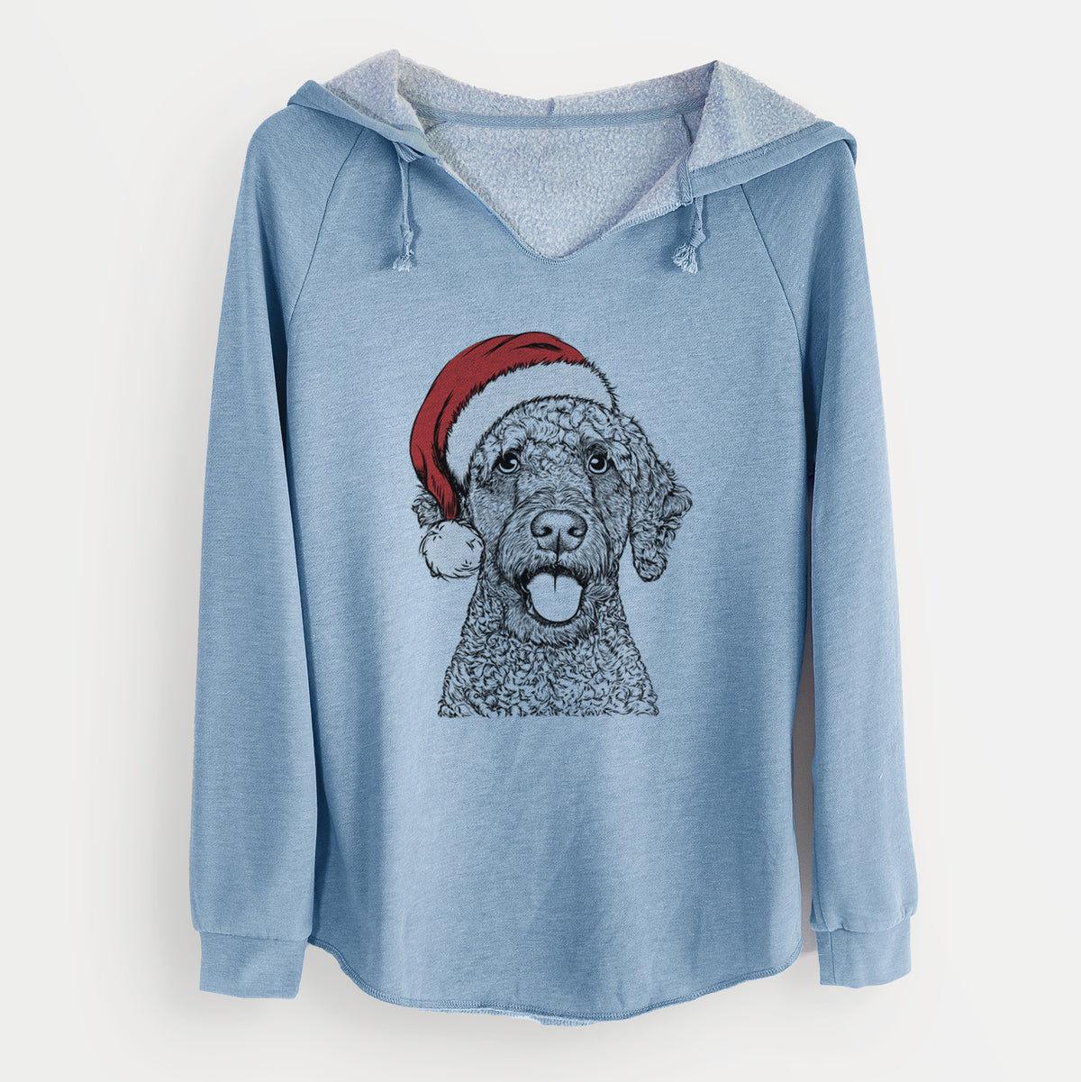 Santa Reina the Spanish Water Dog - Cali Wave Hooded Sweatshirt
