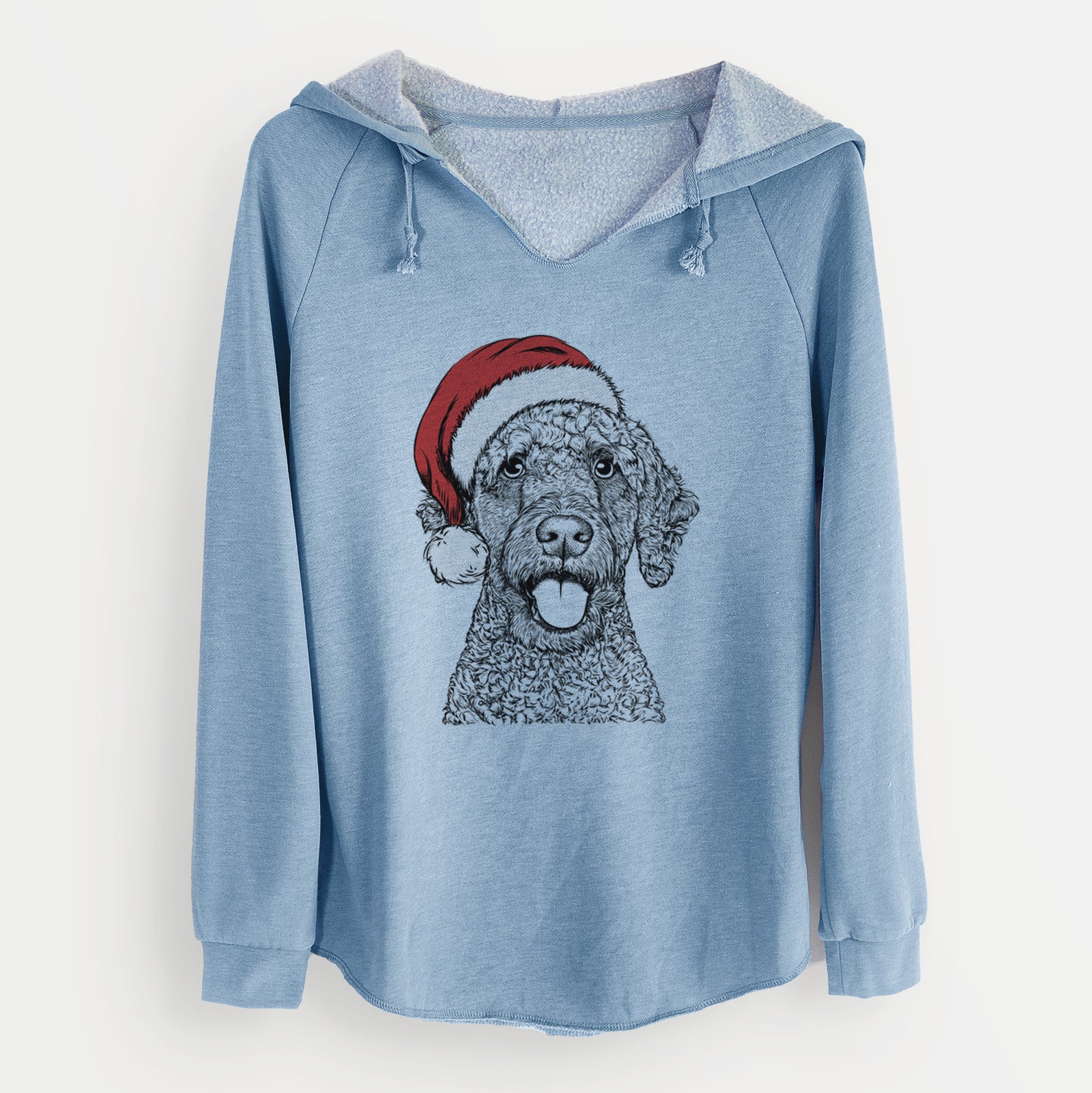Santa Reina the Spanish Water Dog - Cali Wave Hooded Sweatshirt