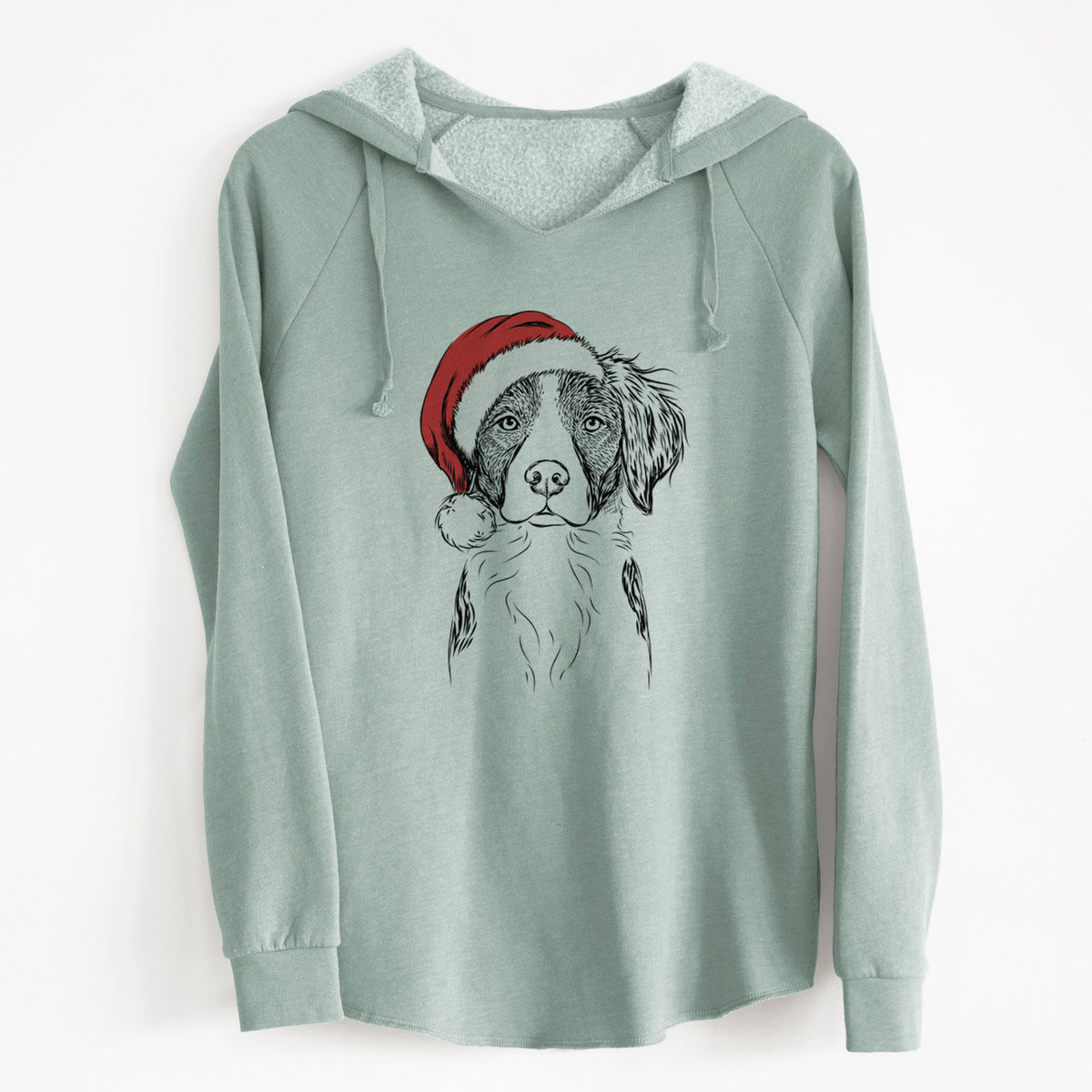 Santa Remi the Brittany - Cali Wave Hooded Sweatshirt