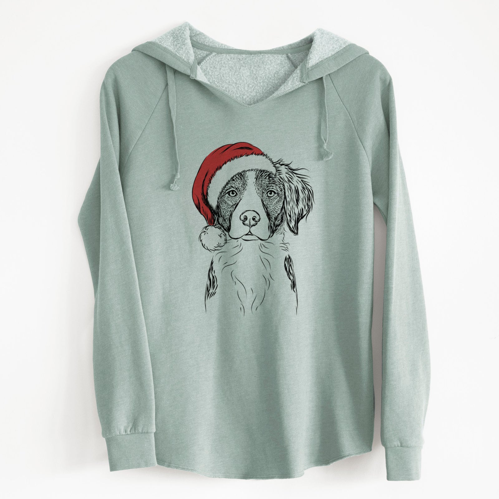 Santa Remi the Brittany - Cali Wave Hooded Sweatshirt
