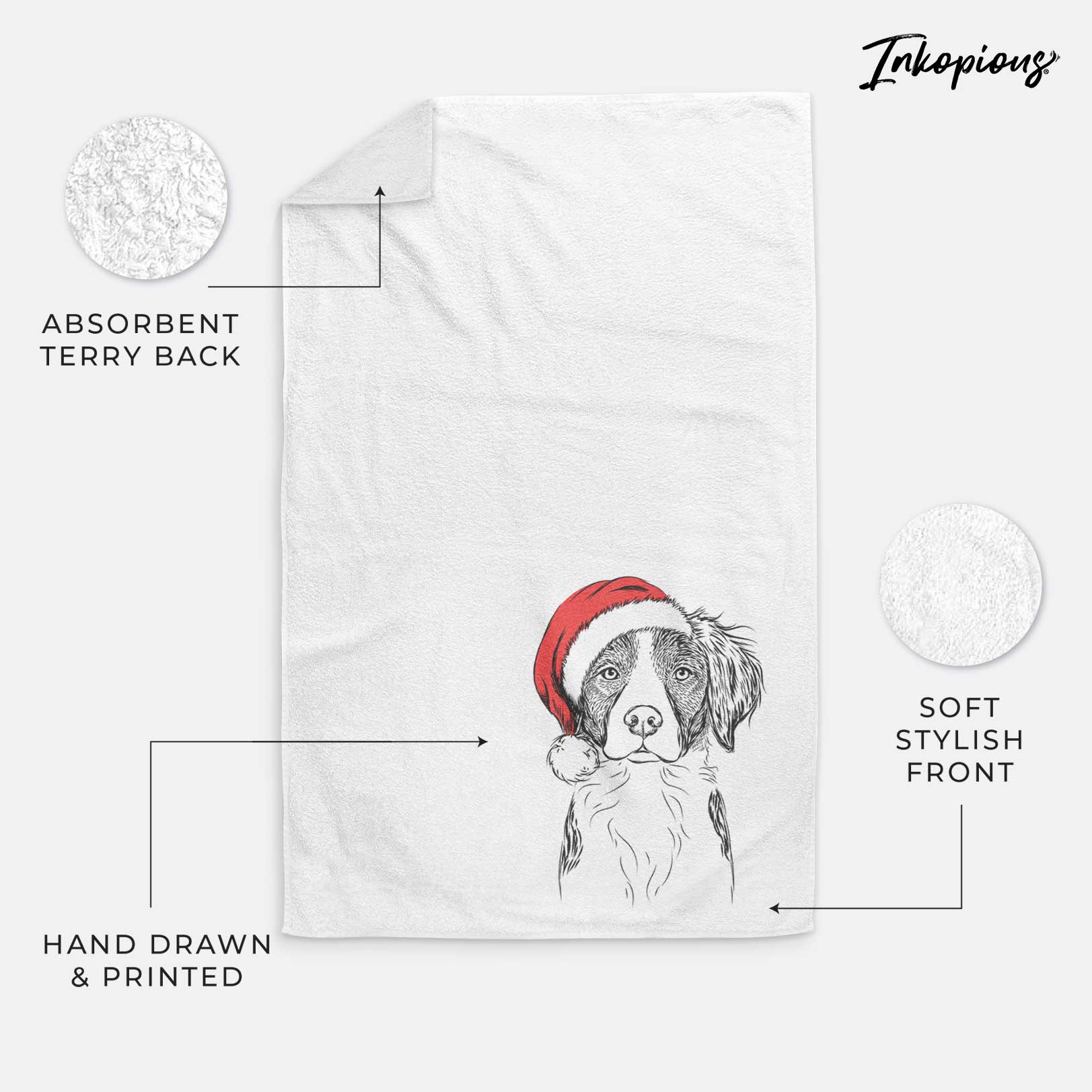 Remi the Brittany Decorative Hand Towel