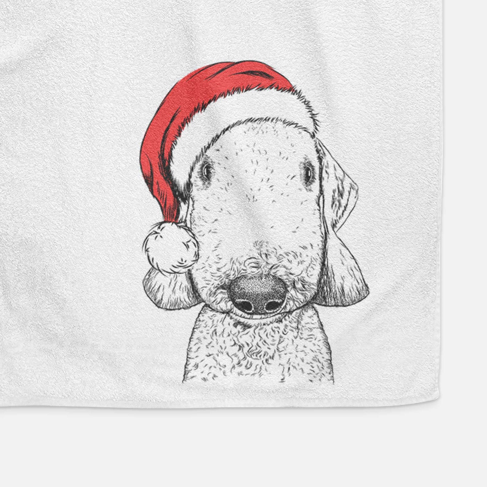 Remington the Bedlington Terrier Decorative Hand Towel