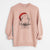 Santa Remington the Bedlington Terrier - Unisex Pigment Dyed Crew Sweatshirt