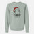 Santa Remington the Bedlington Terrier - Unisex Pigment Dyed Crew Sweatshirt