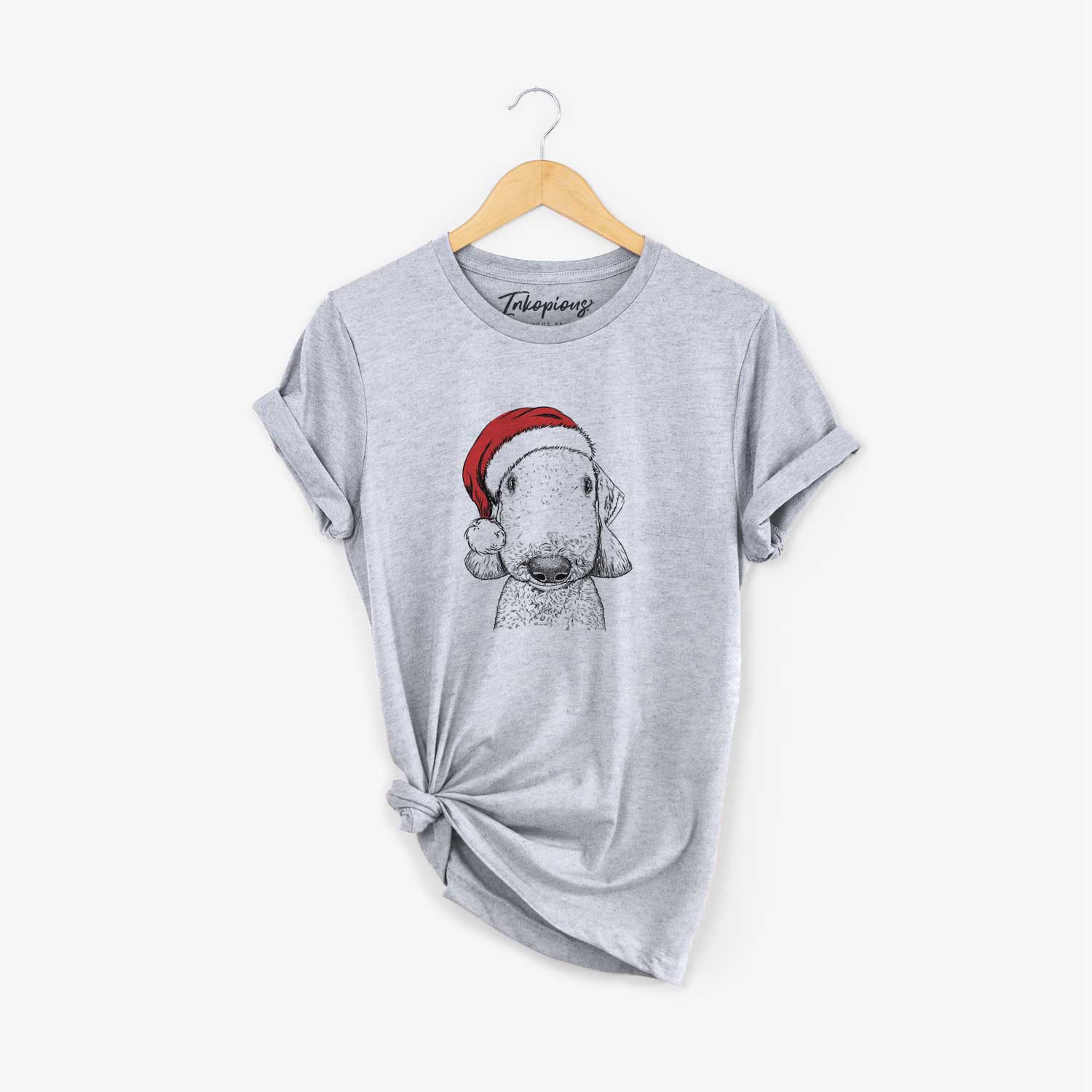 Santa Remington the Bedlington Terrier - Unisex Crewneck