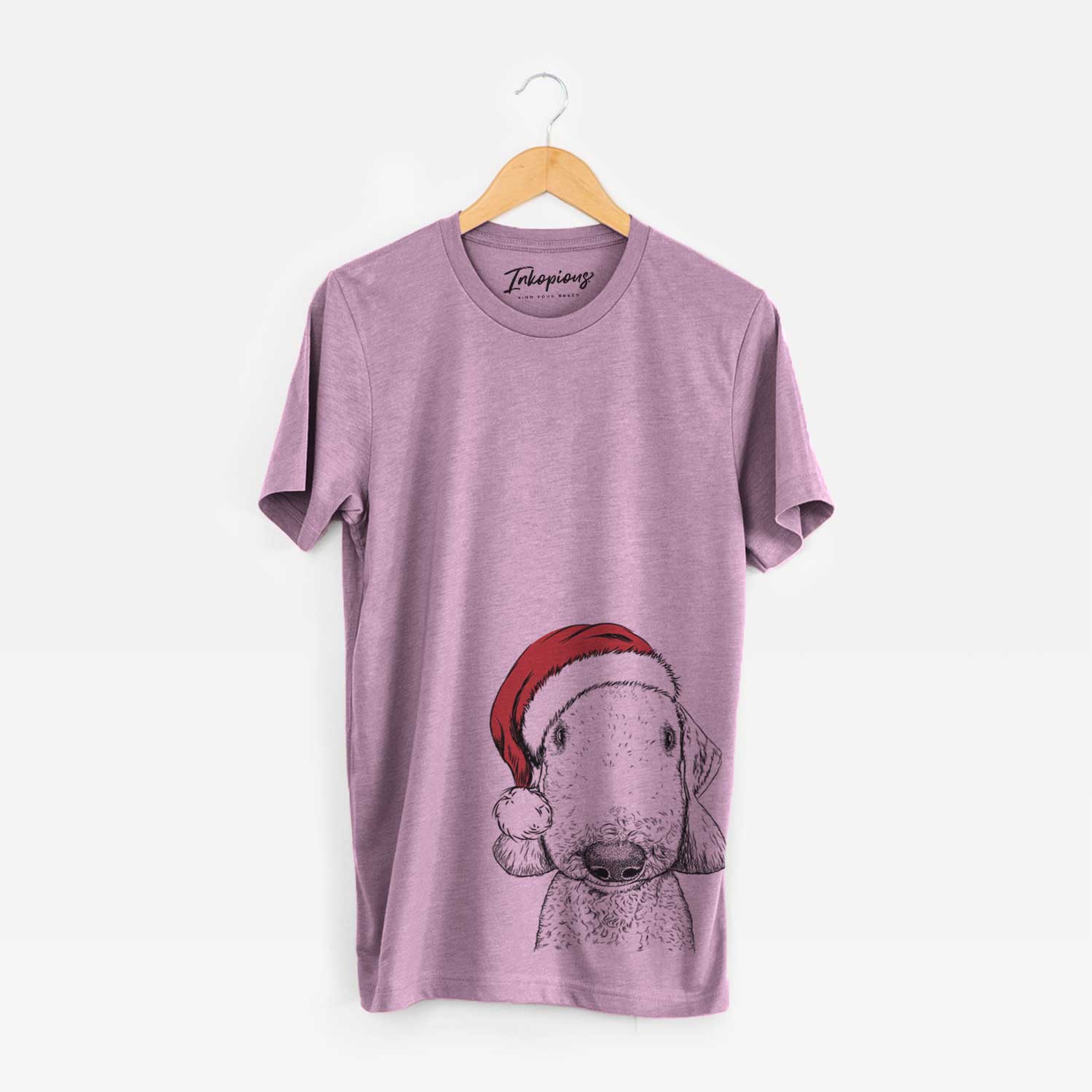 Santa Remington the Bedlington Terrier - Unisex Crewneck