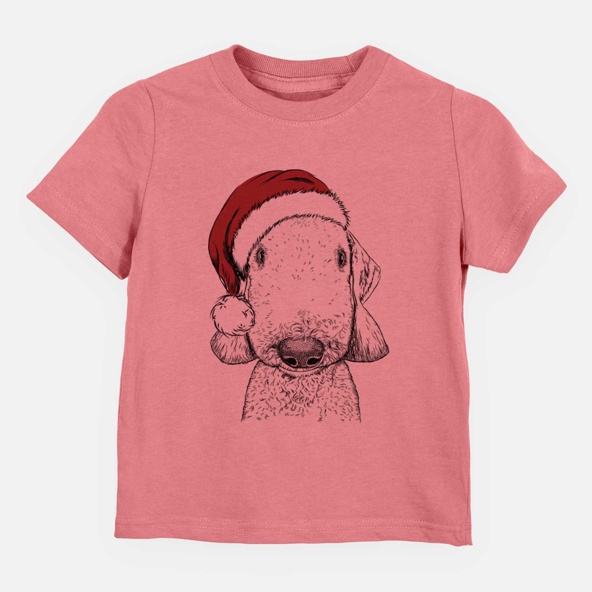 Santa Remington the Bedlington Terrier - Kids/Youth/Toddler Shirt