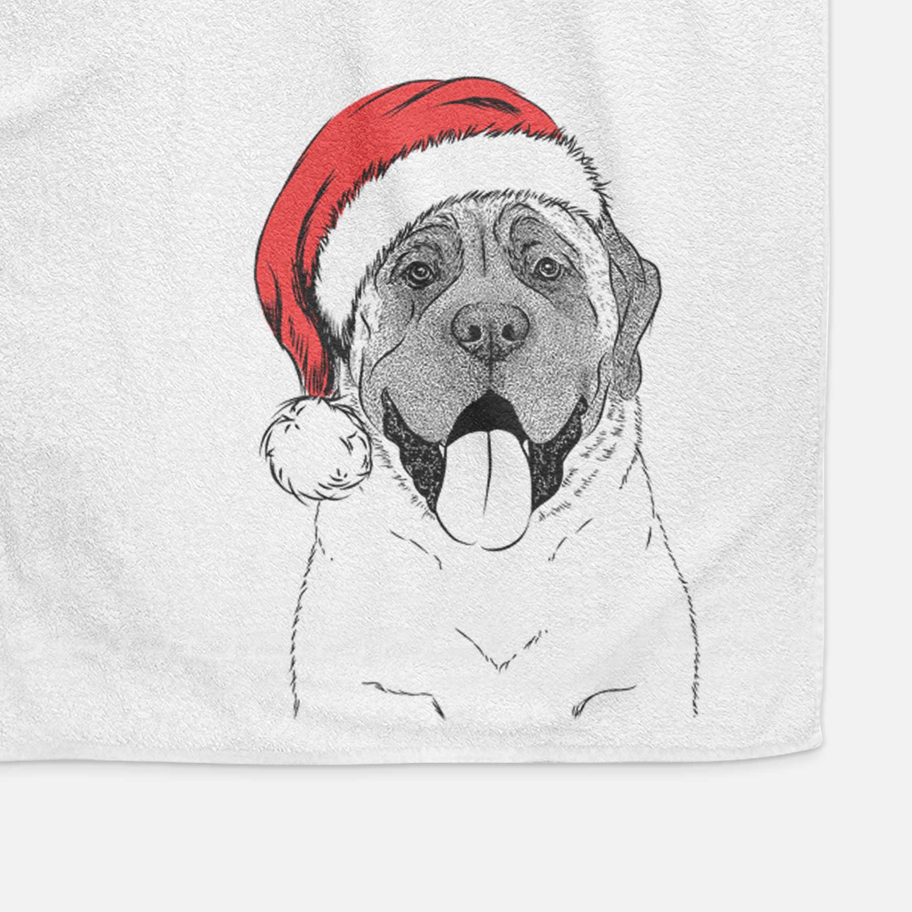 Remmie the English Mastiff Decorative Hand Towel