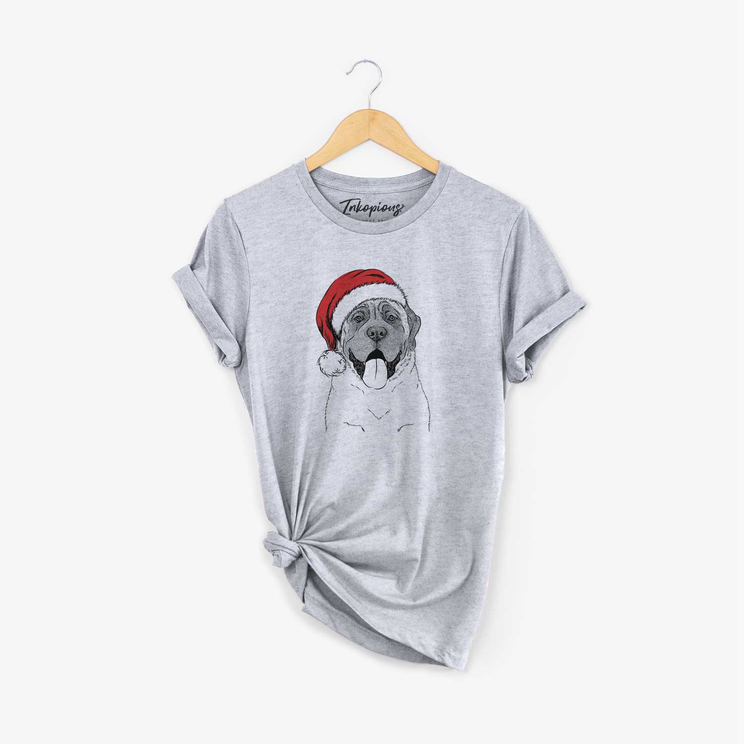 Santa Remmie the English Mastiff - Unisex Crewneck