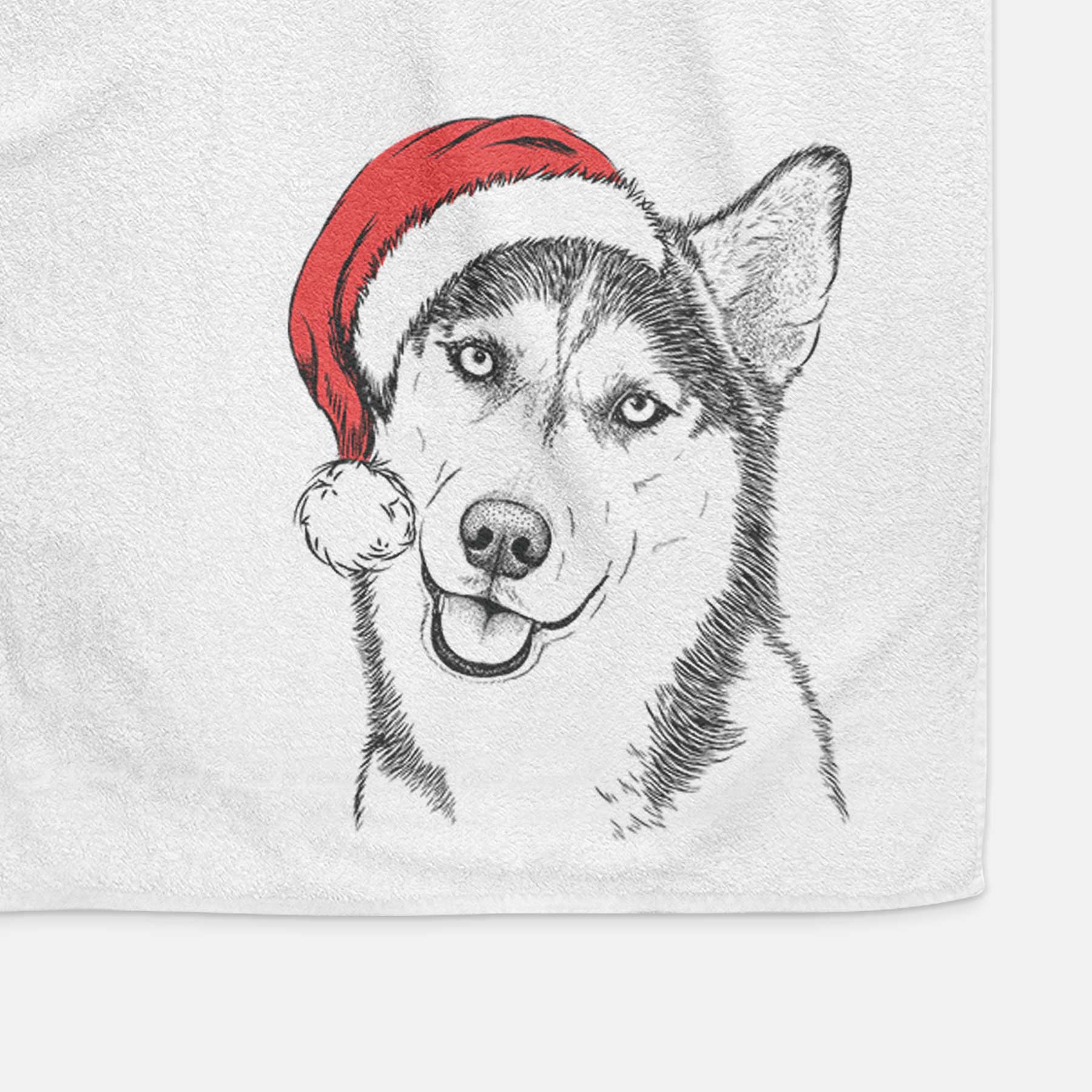 Remmie the Siberian Husky Decorative Hand Towel