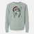 Santa Remmie the Siberian Husky - Unisex Pigment Dyed Crew Sweatshirt