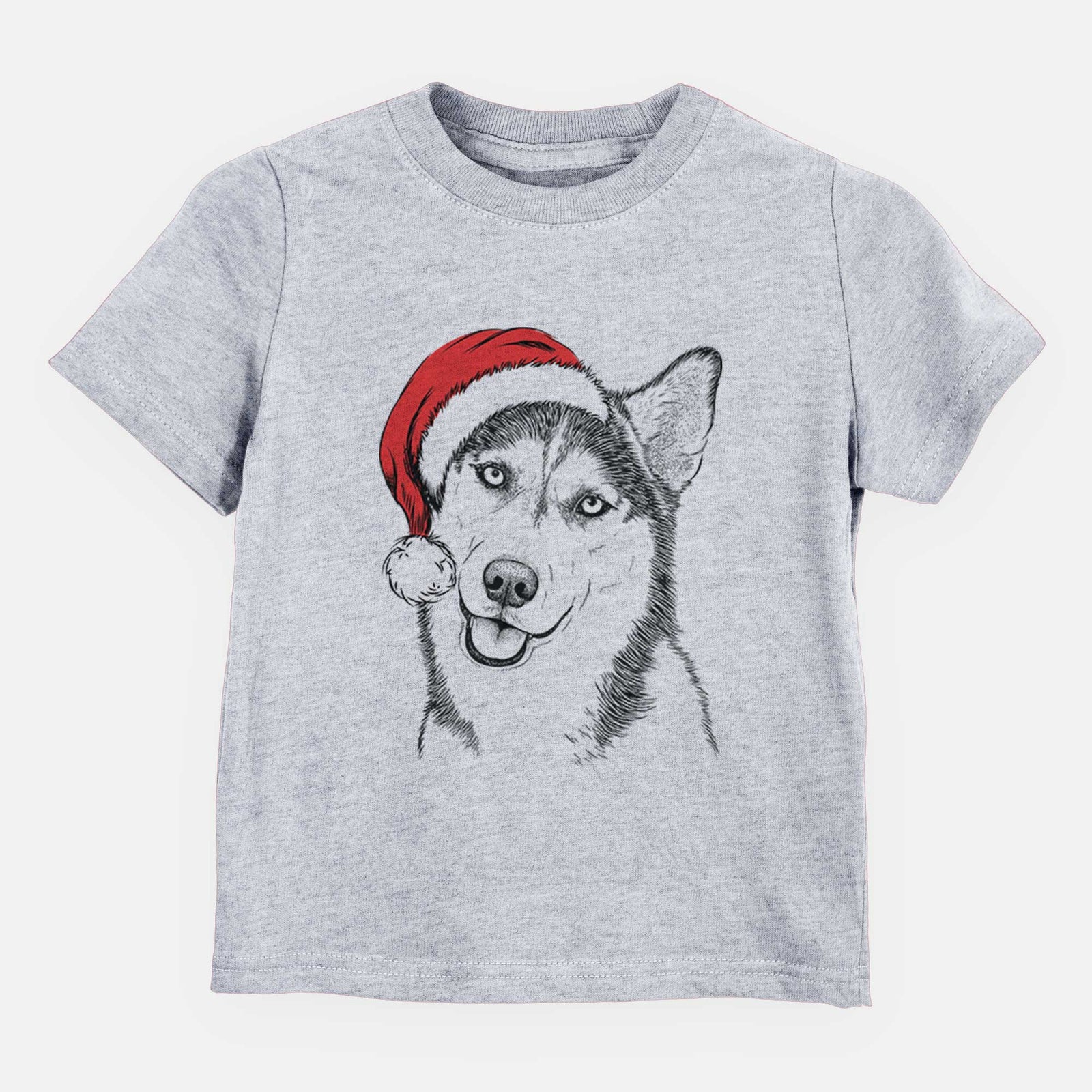 Santa Remmie the Siberian Husky - Kids/Youth/Toddler Shirt