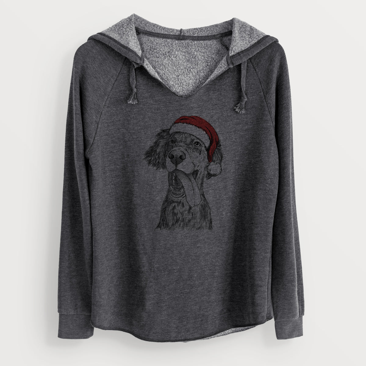 Santa Renly the English Setter - Cali Wave Hooded Sweatshirt