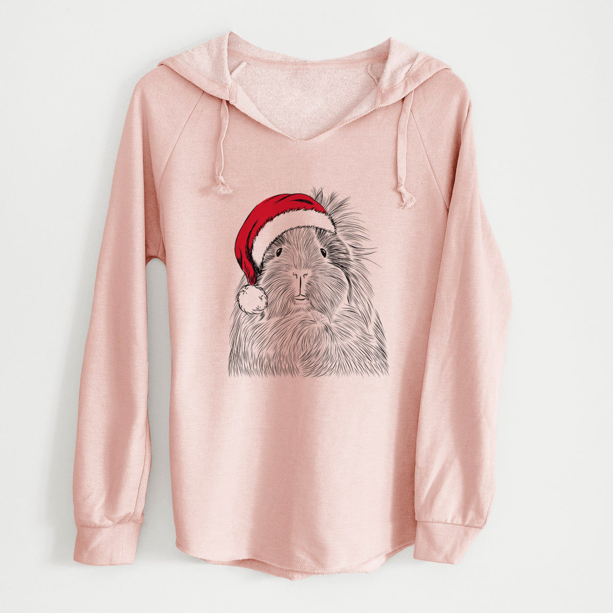 Santa Rhino the Guinea Pig - Cali Wave Hooded Sweatshirt