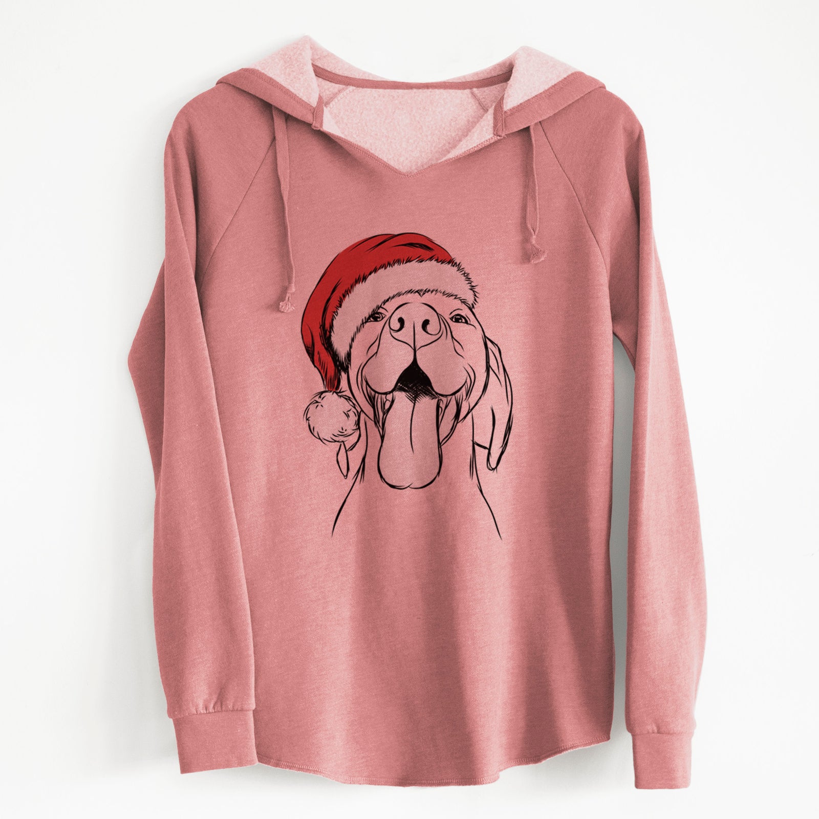 Santa Rhys the Vizsla - Cali Wave Hooded Sweatshirt