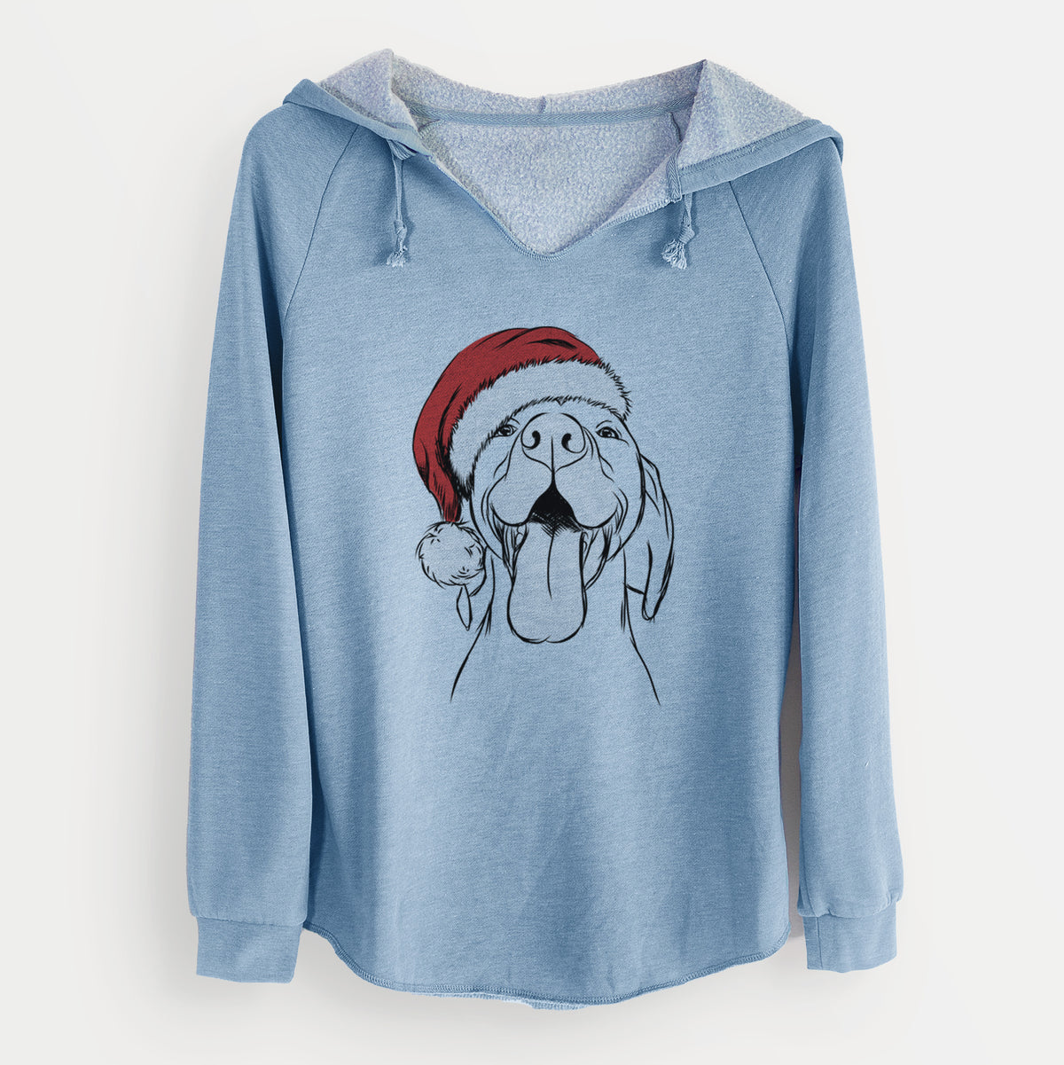 Santa Rhys the Vizsla - Cali Wave Hooded Sweatshirt