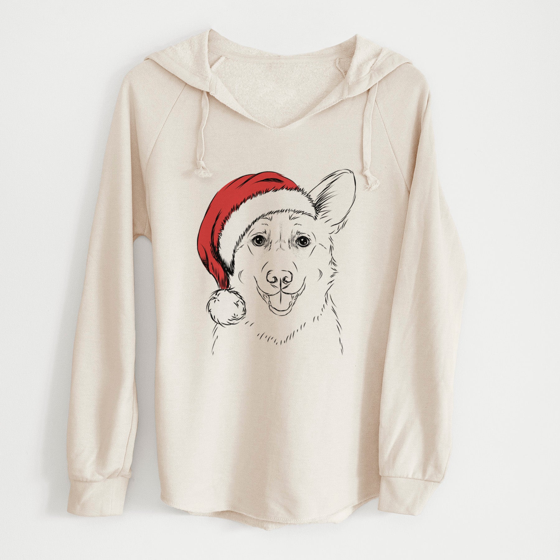 Santa Ricco the Corgi - Cali Wave Hooded Sweatshirt