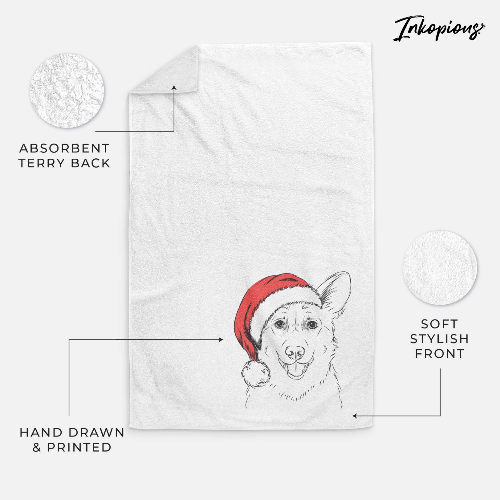 Ricco the Corgi Decorative Hand Towel