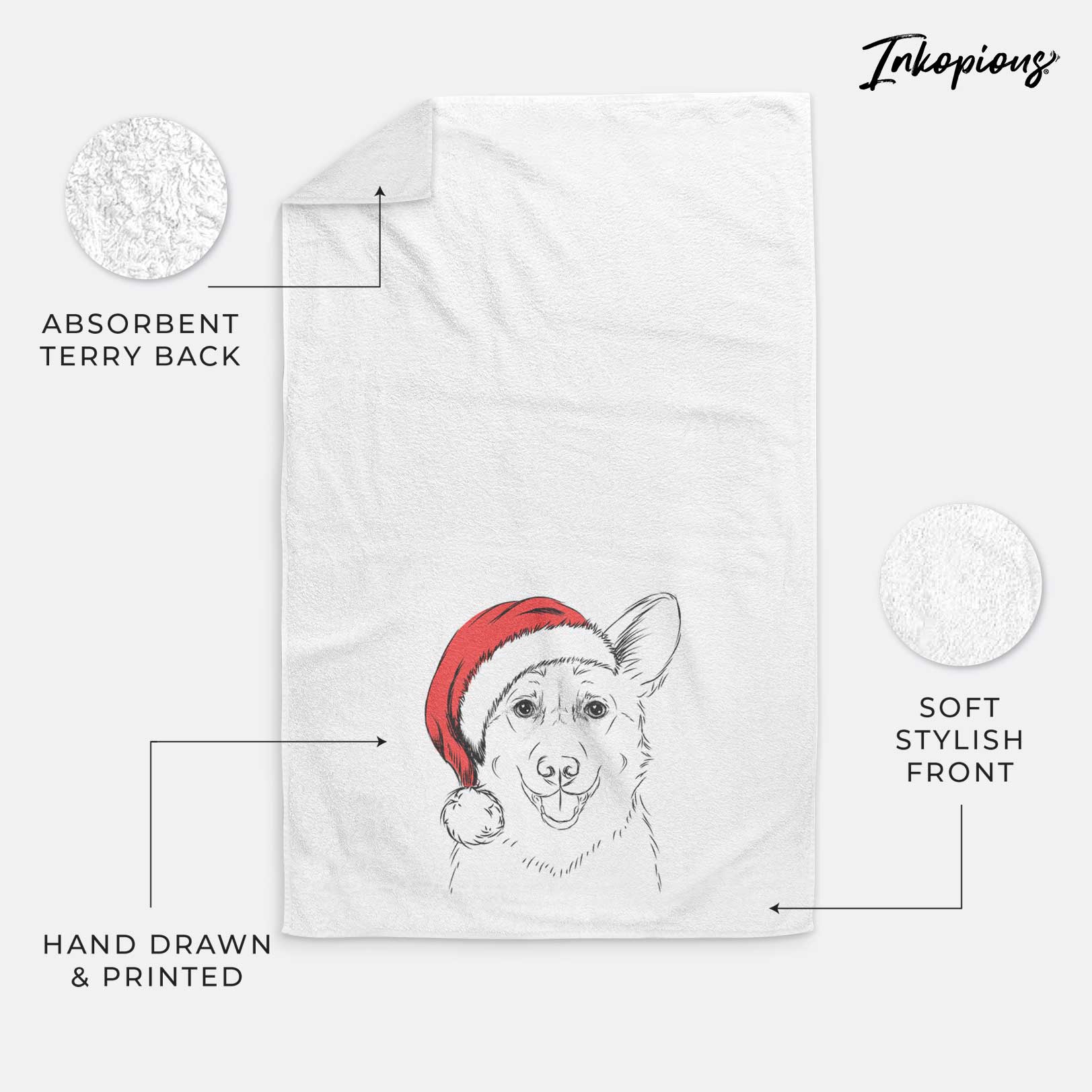 Ricco the Corgi Decorative Hand Towel