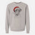 Santa Rider the Parson Russell Terrier - Unisex Pigment Dyed Crew Sweatshirt