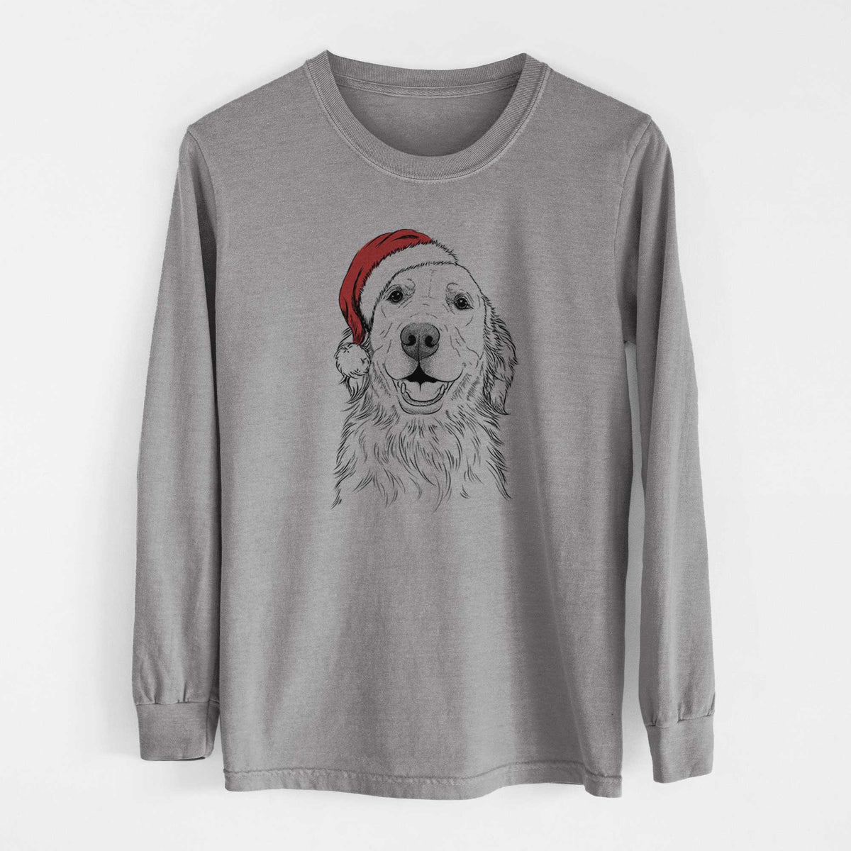 Santa Ridge the Golden Retriever - Heavyweight 100% Cotton Long Sleeve
