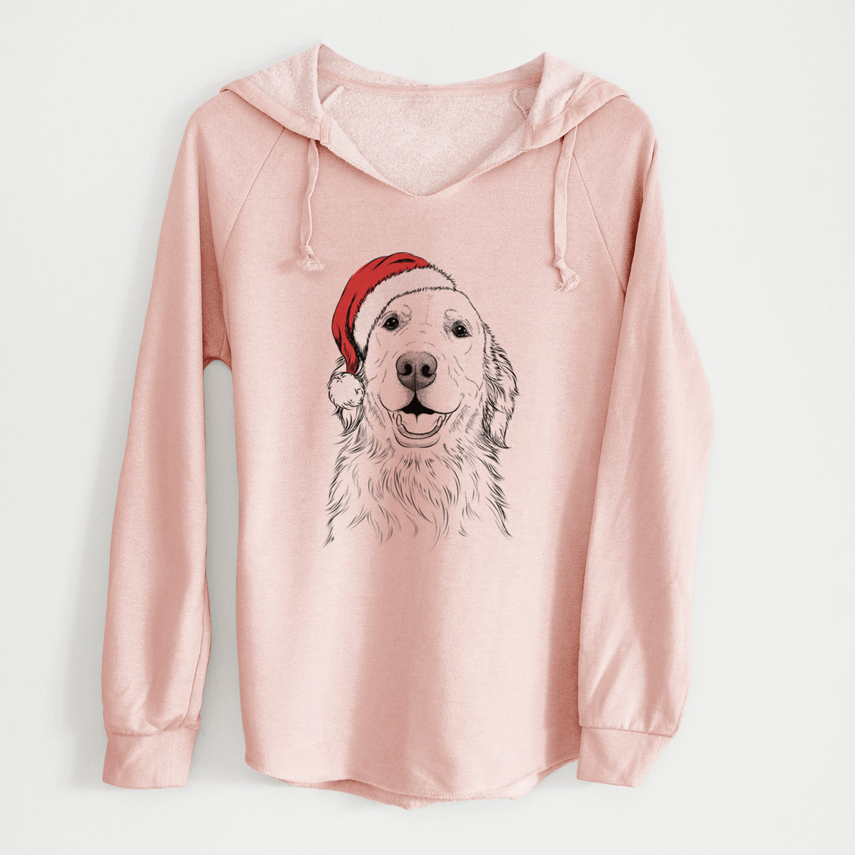 Santa Ridge the Golden Retriever - Cali Wave Hooded Sweatshirt