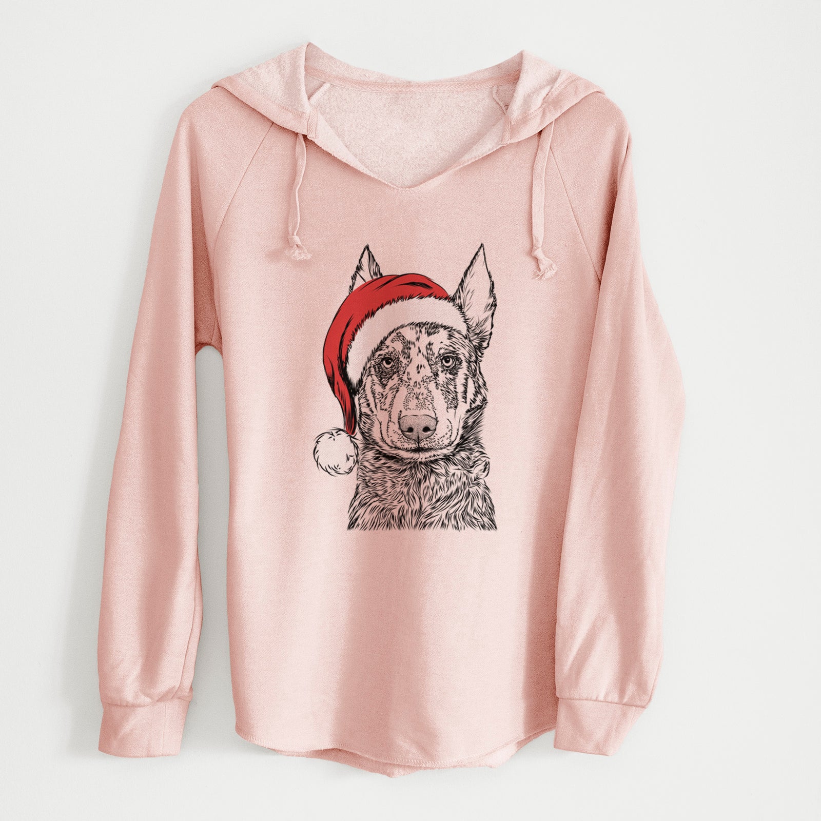 Santa Riggs the Beauceron - Cali Wave Hooded Sweatshirt