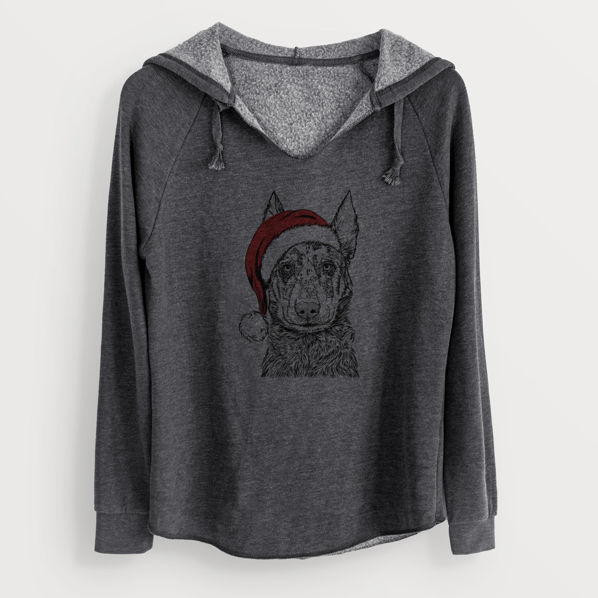 Santa Riggs the Beauceron - Cali Wave Hooded Sweatshirt