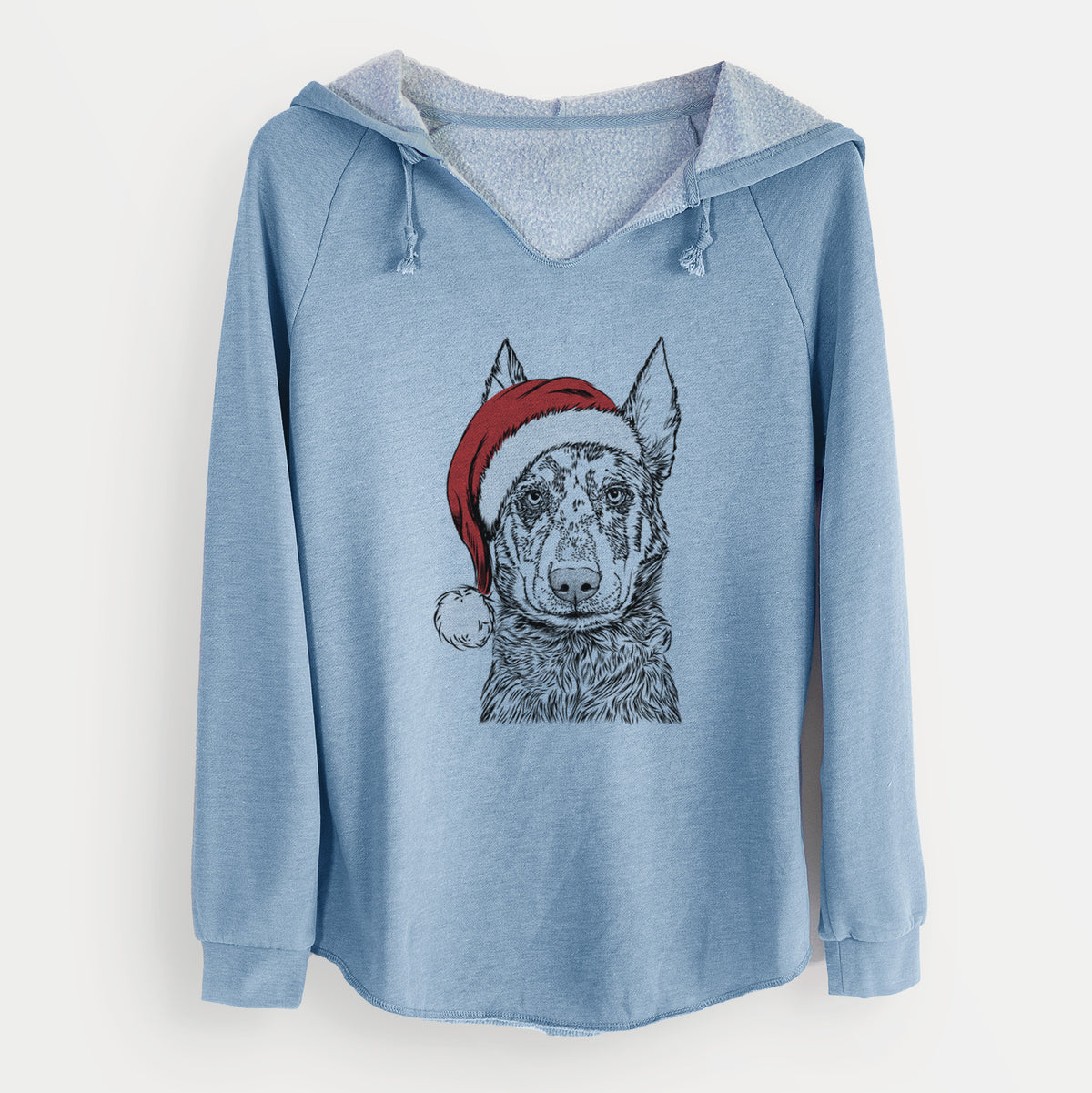 Santa Riggs the Beauceron - Cali Wave Hooded Sweatshirt
