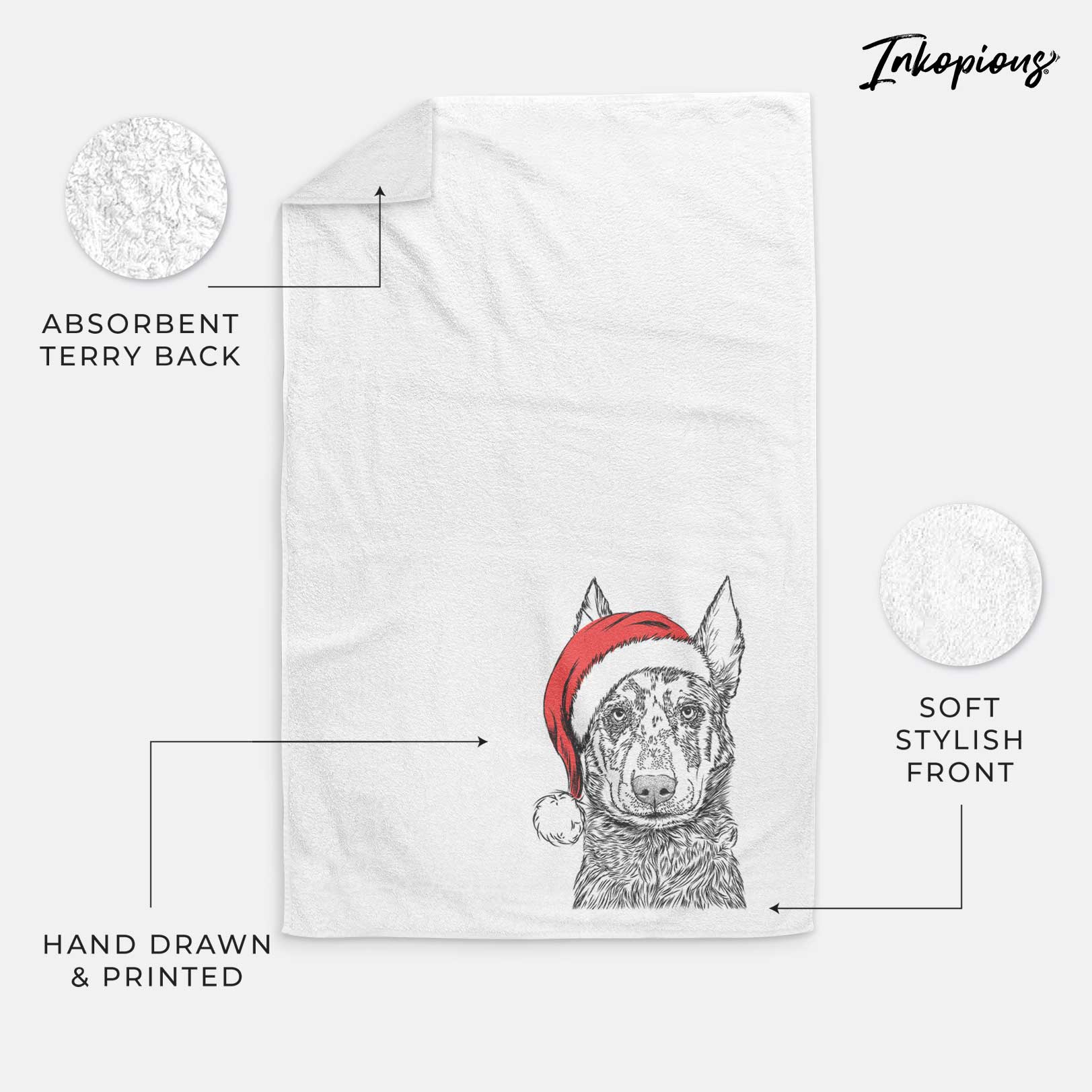 Riggs the Beauceron Decorative Hand Towel