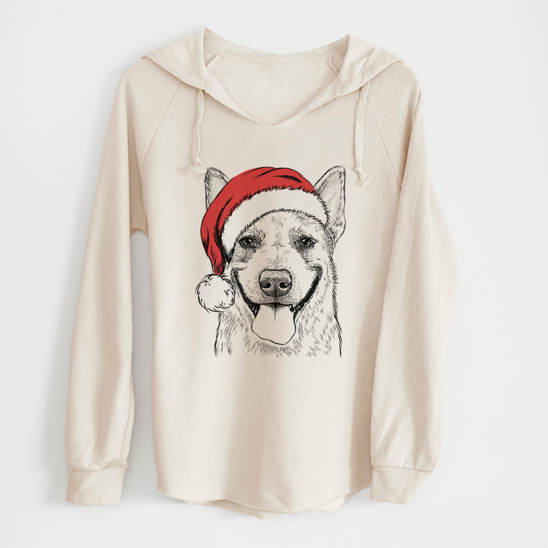 Santa Rio the Australian Cattle Dog - Cali Wave Hooded Sweatshirt