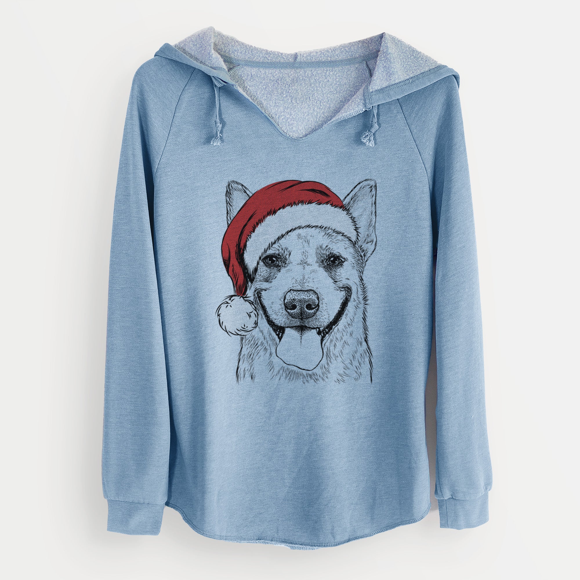 Santa Rio the Australian Cattle Dog - Cali Wave Hooded Sweatshirt