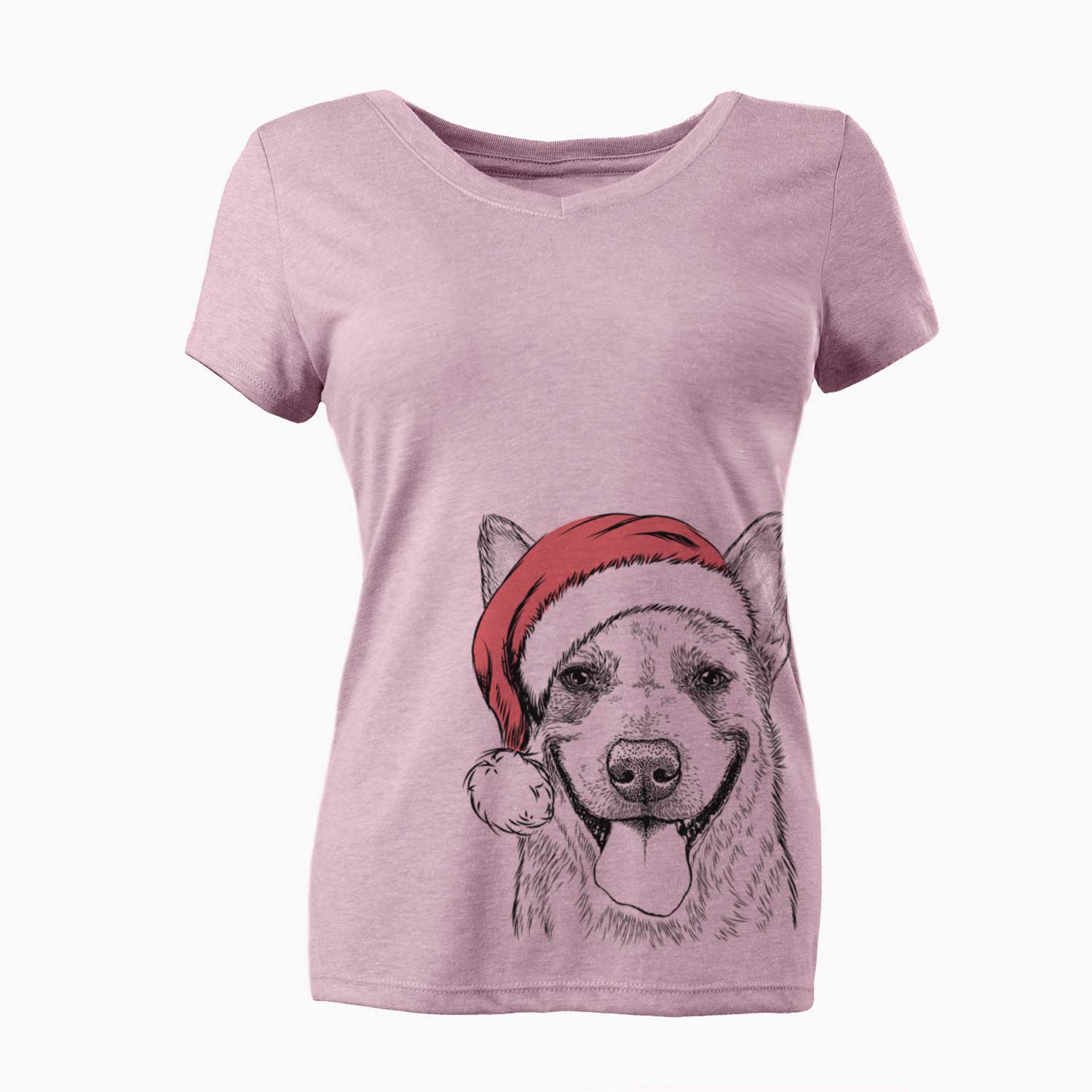 Santa Rio the Australian Cattle Dog - Women's V-neck Shirt