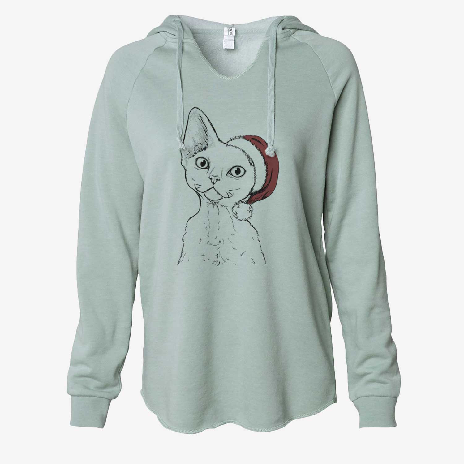 Ripley the Devon Rex Cat - Cali Wave Hooded Sweatshirt