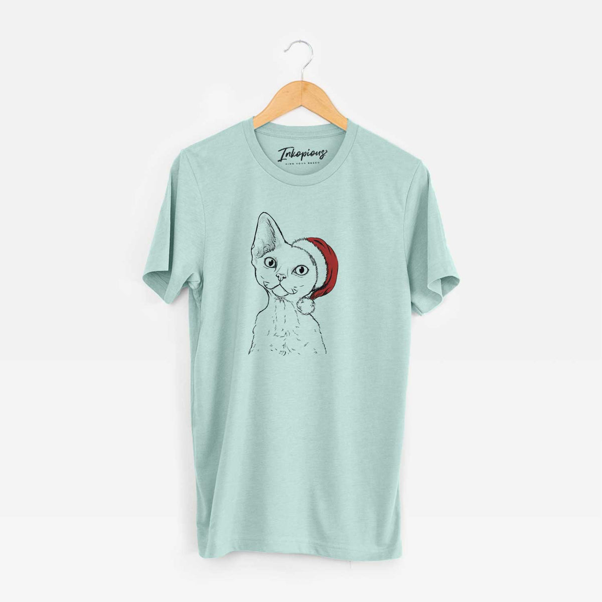 Santa Ripley the Devon Rex Cat - Unisex Crewneck