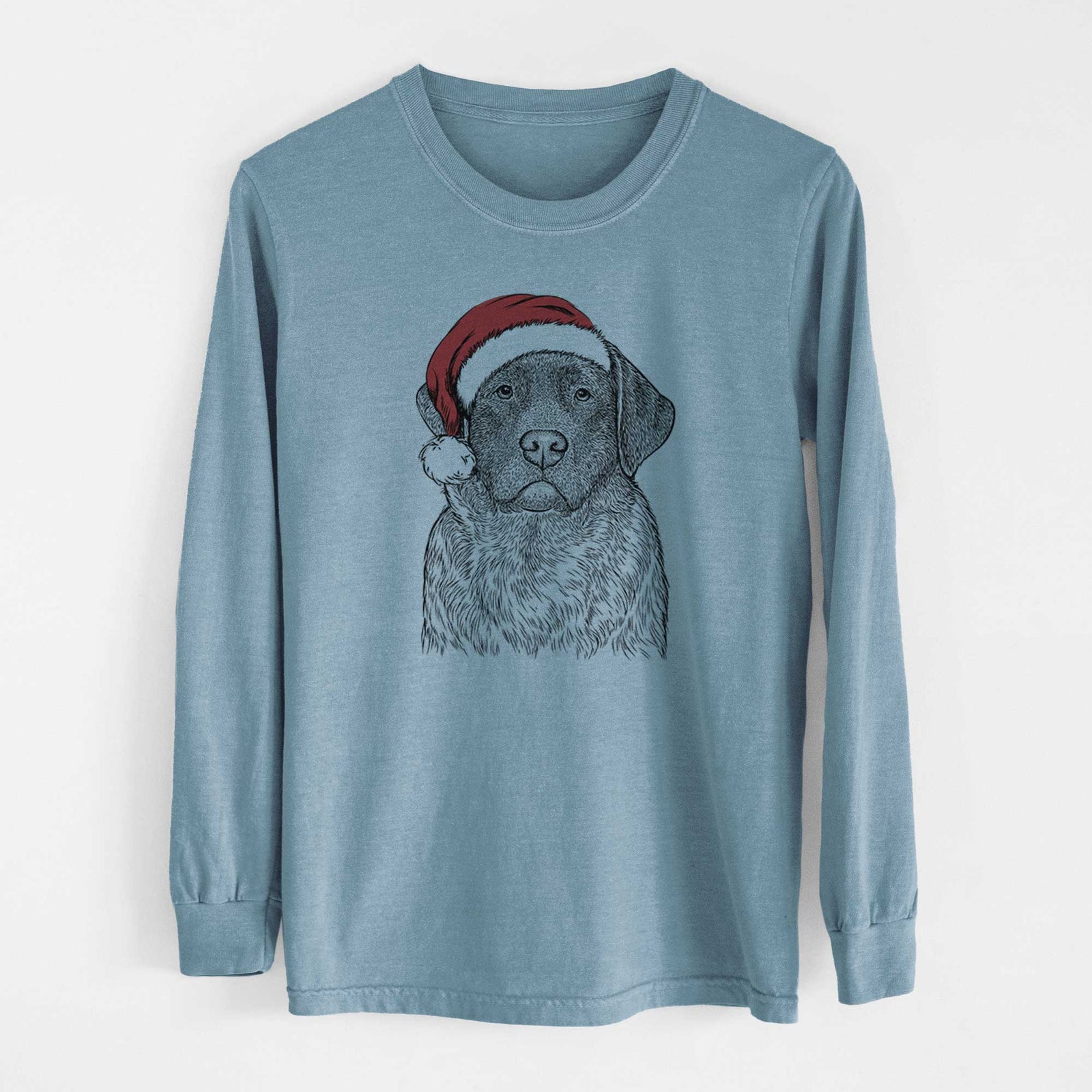 Santa River the English Labrador Retriever - Heavyweight 100% Cotton Long Sleeve