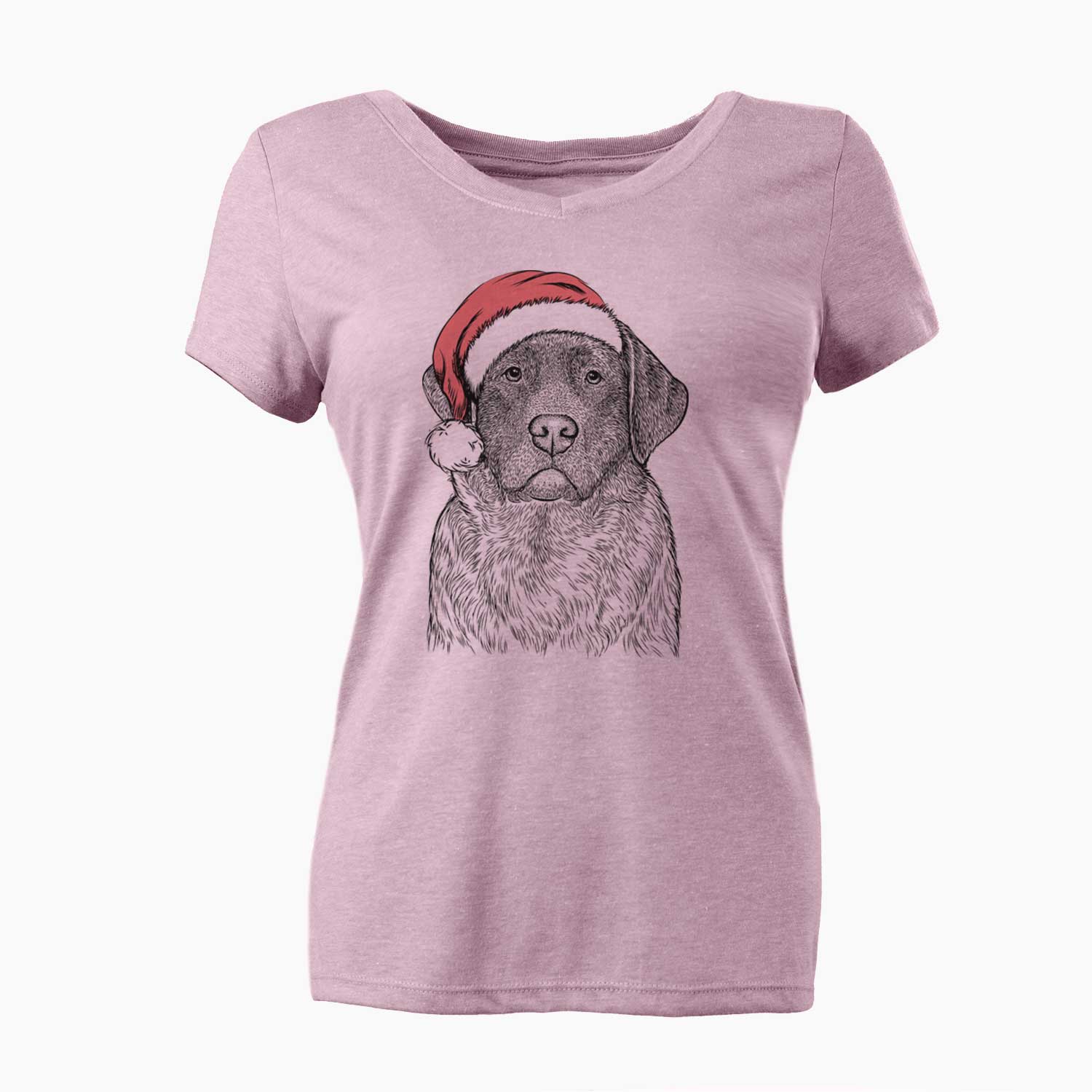 Santa River the English Labrador Retriever - Women's V-neck Shirt