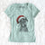 Santa River the Great Dane - Women's V-neck Shirt