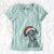 Santa River the Great Dane - Women's V-neck Shirt