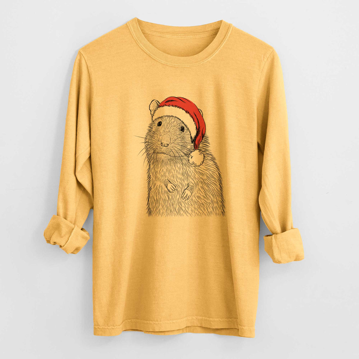 Santa Rizzo the Rat - Heavyweight 100% Cotton Long Sleeve