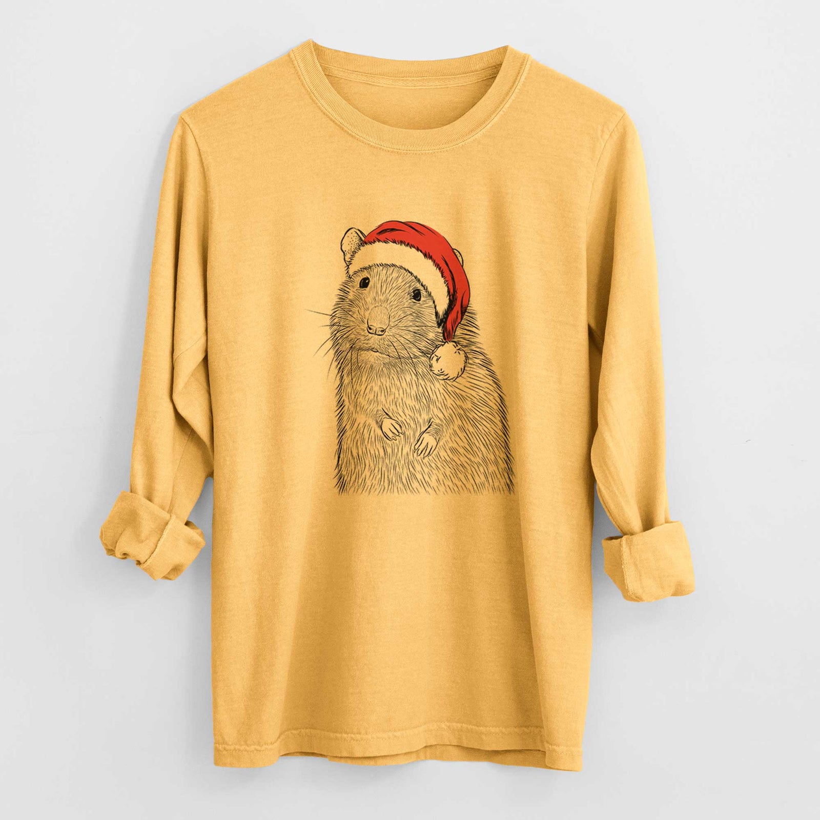 Santa Rizzo the Rat - Heavyweight 100% Cotton Long Sleeve