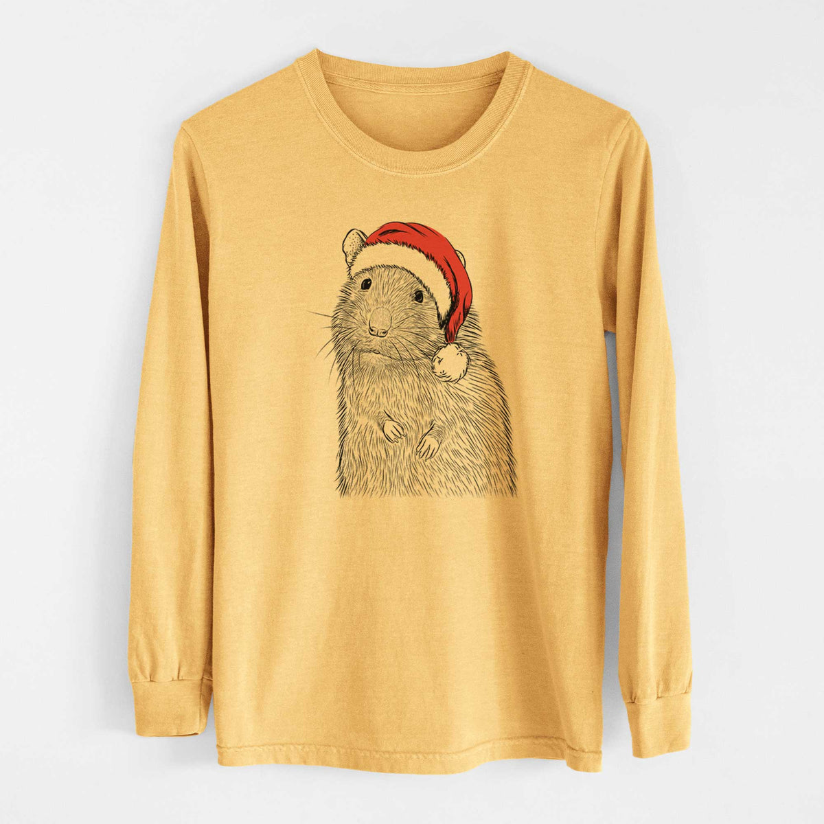 Santa Rizzo the Rat - Heavyweight 100% Cotton Long Sleeve