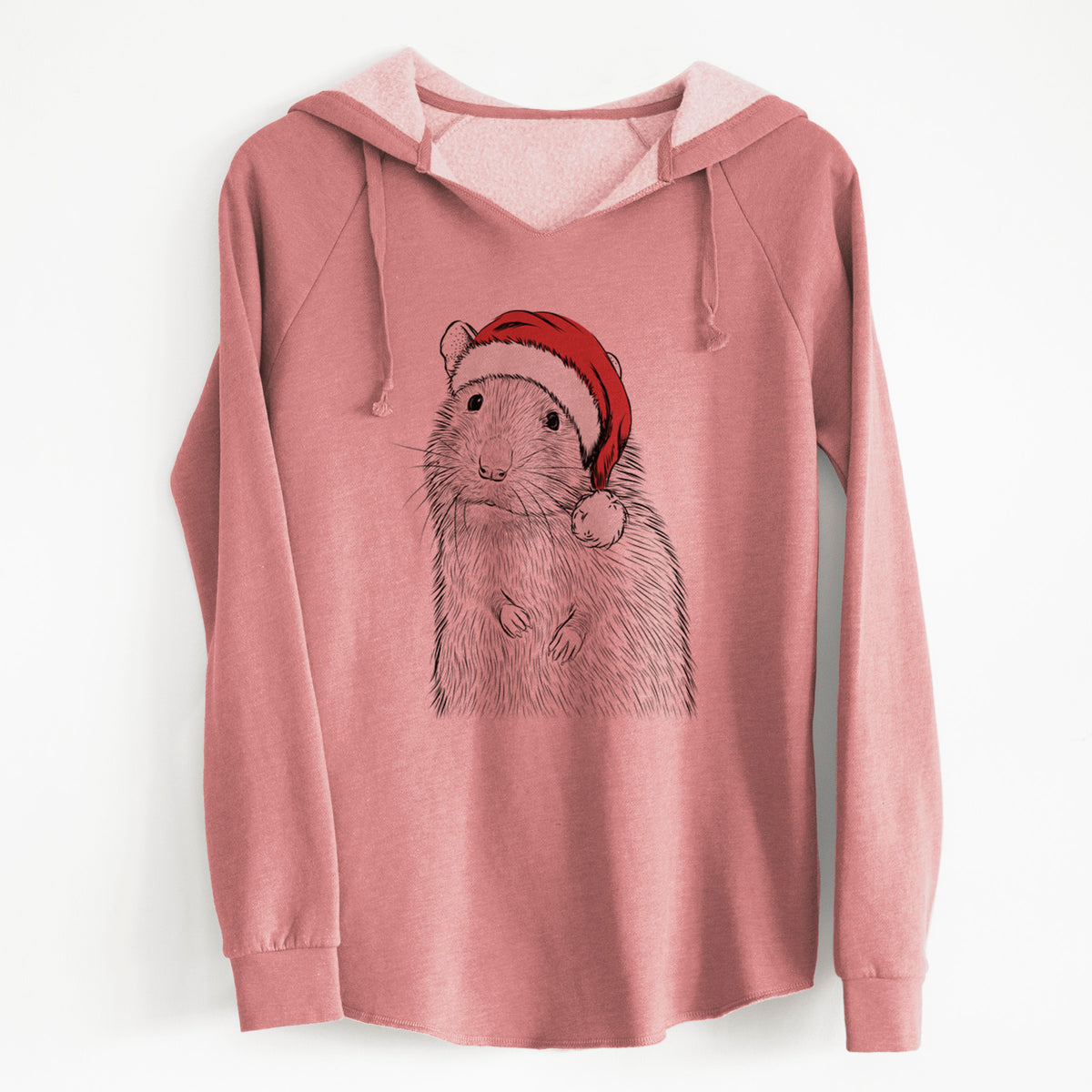 Santa Rizzo the Rat - Cali Wave Hooded Sweatshirt