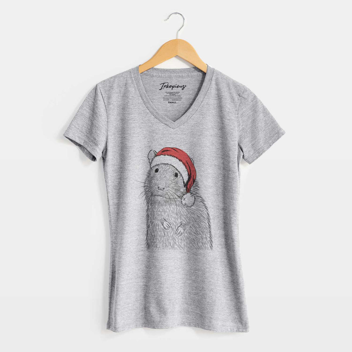 Santa Rizzo the Rat - Women's V-neck Shirt