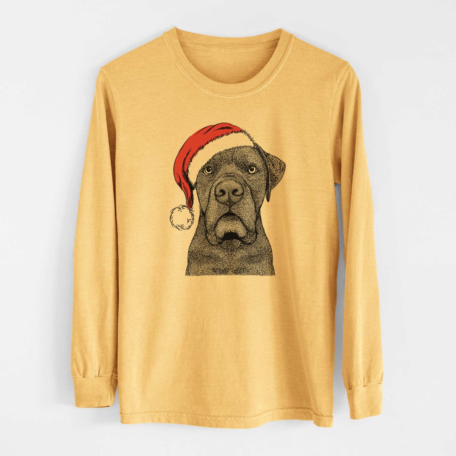Santa Rocco the Cane Corso - Heavyweight 100% Cotton Long Sleeve