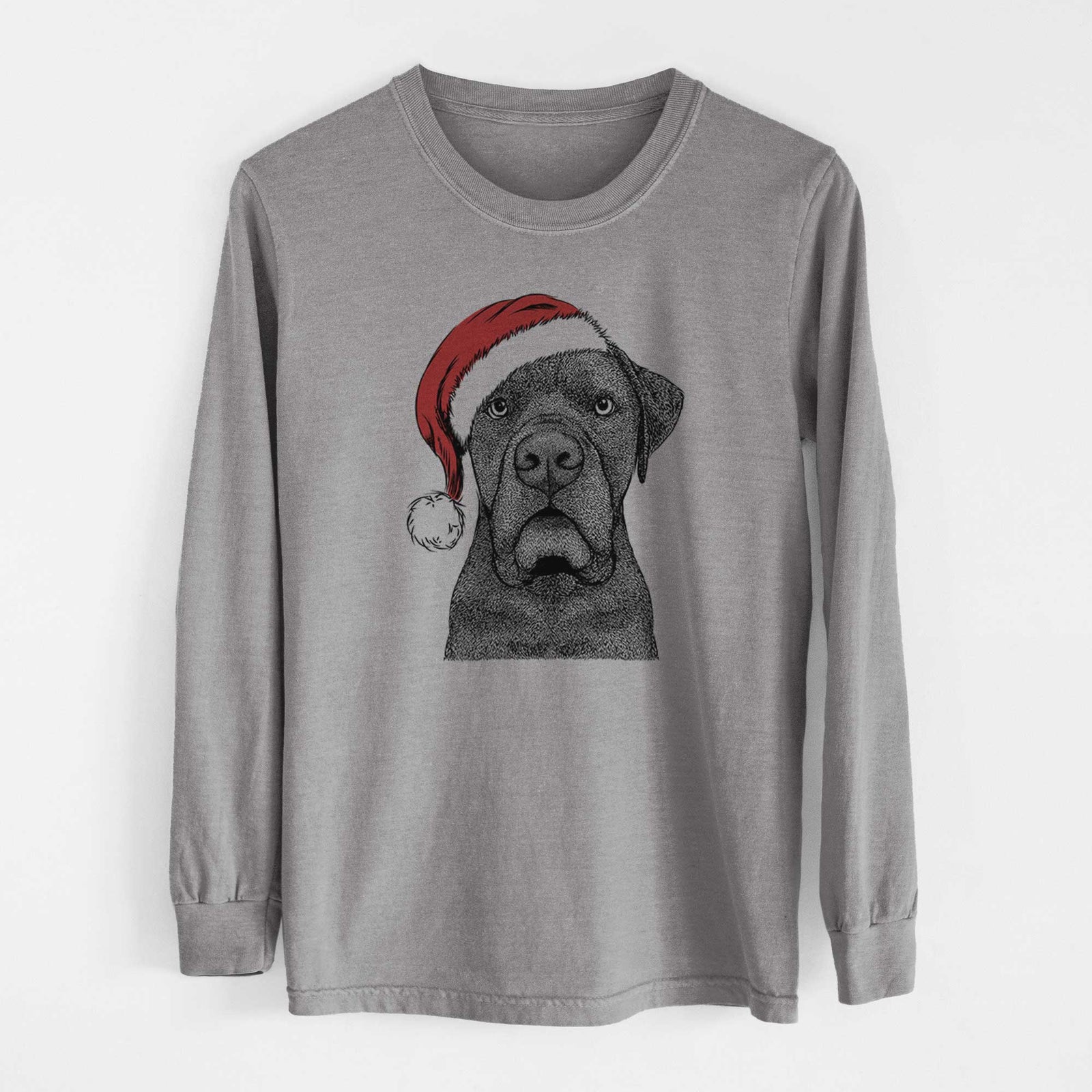 Santa Rocco the Cane Corso - Heavyweight 100% Cotton Long Sleeve