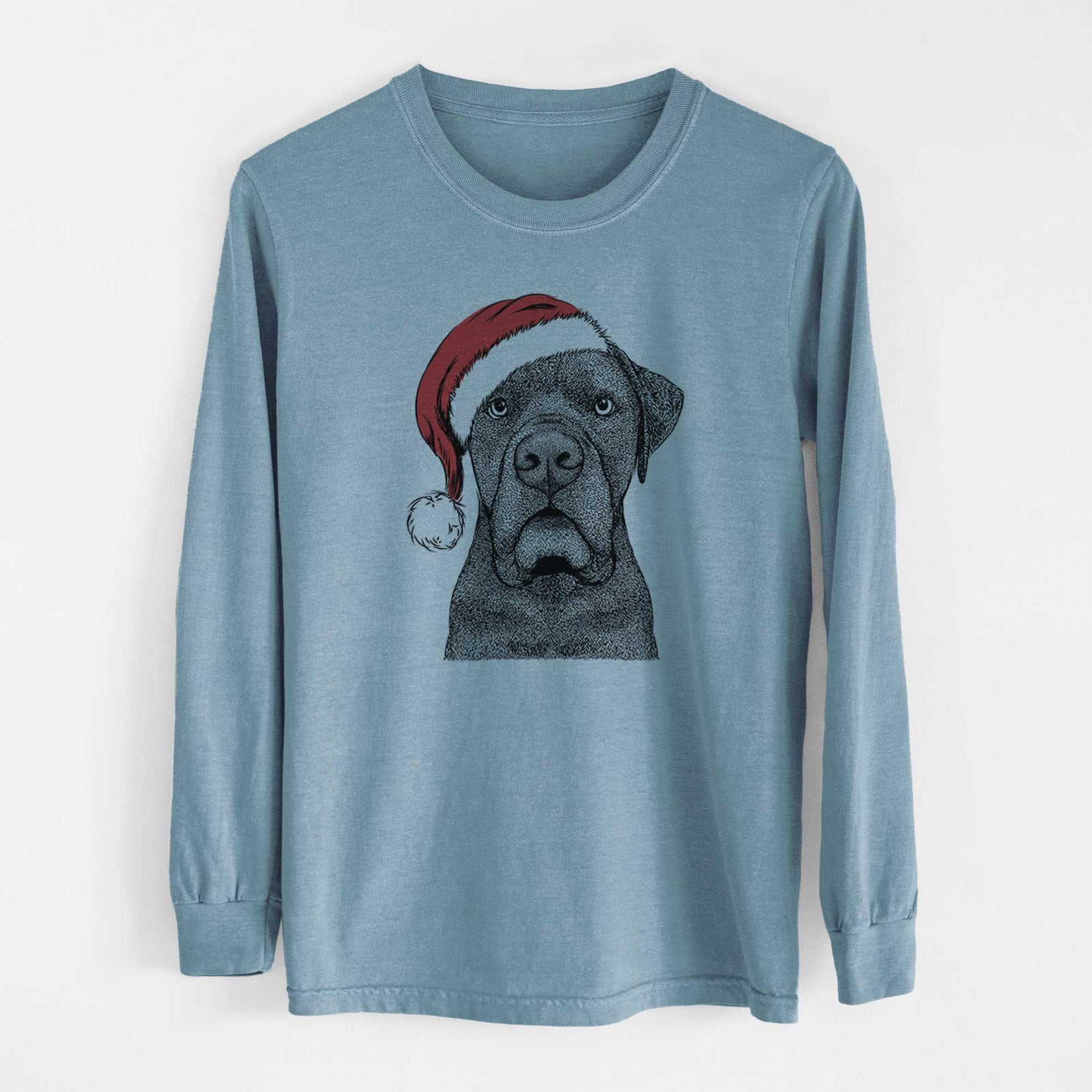 Santa Rocco the Cane Corso - Heavyweight 100% Cotton Long Sleeve