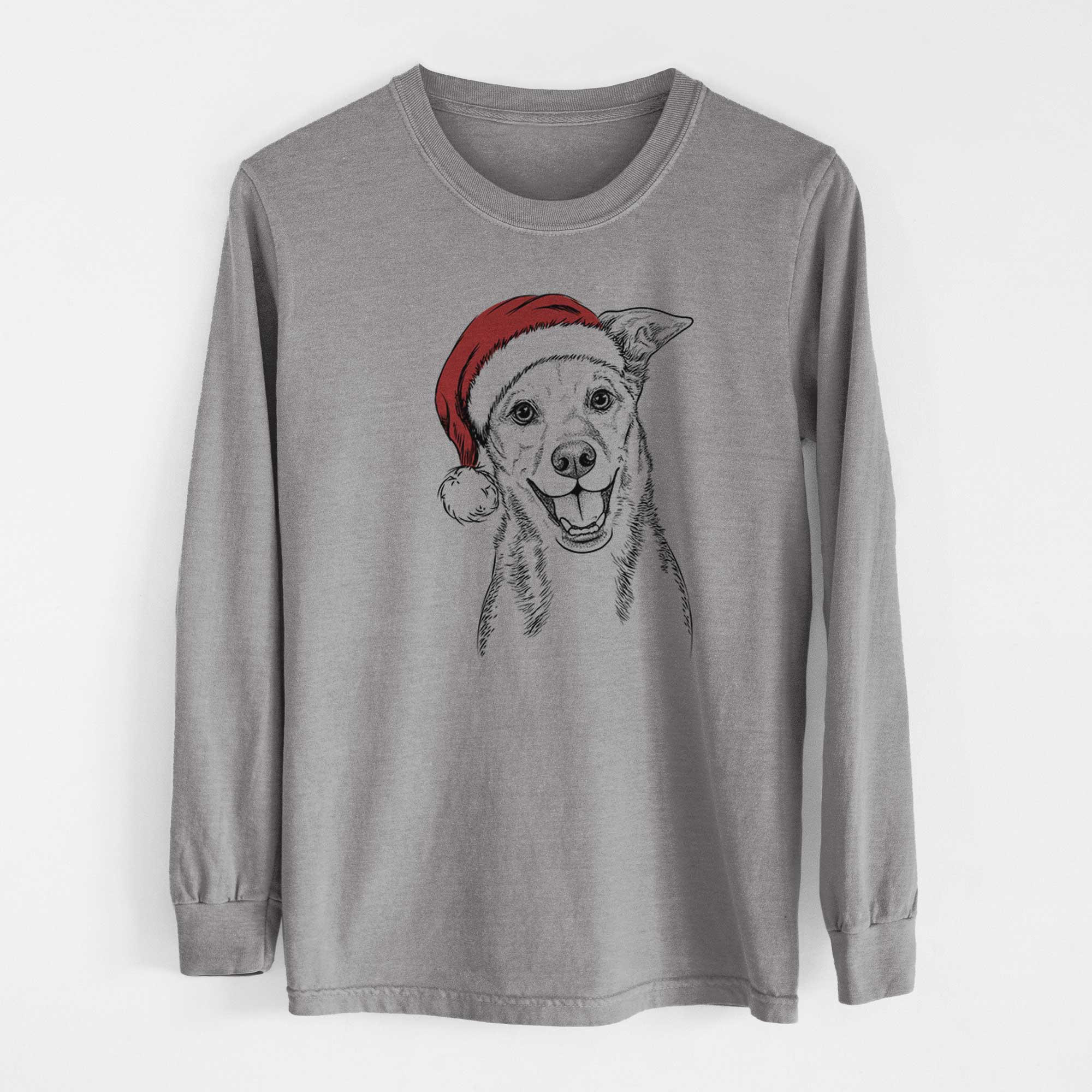 Santa Rocco the Mixed Breed - Heavyweight 100% Cotton Long Sleeve